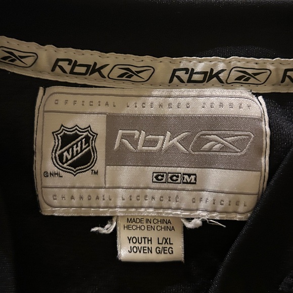 Reebok Kids Hockey Jersey - Black and Tan - Picture 2 of 7